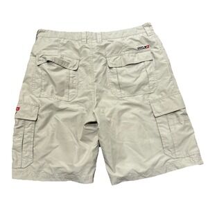 Vintage Y2K 90s Quiksilver Shorts Khaki Cargo Surf Skate Board Men Size 36